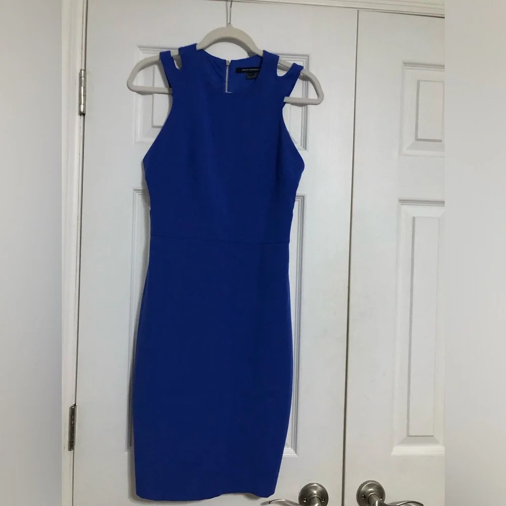 french connection royal blue dress Whisper Straight Neck Dress | French Connection | Dresses | Blue